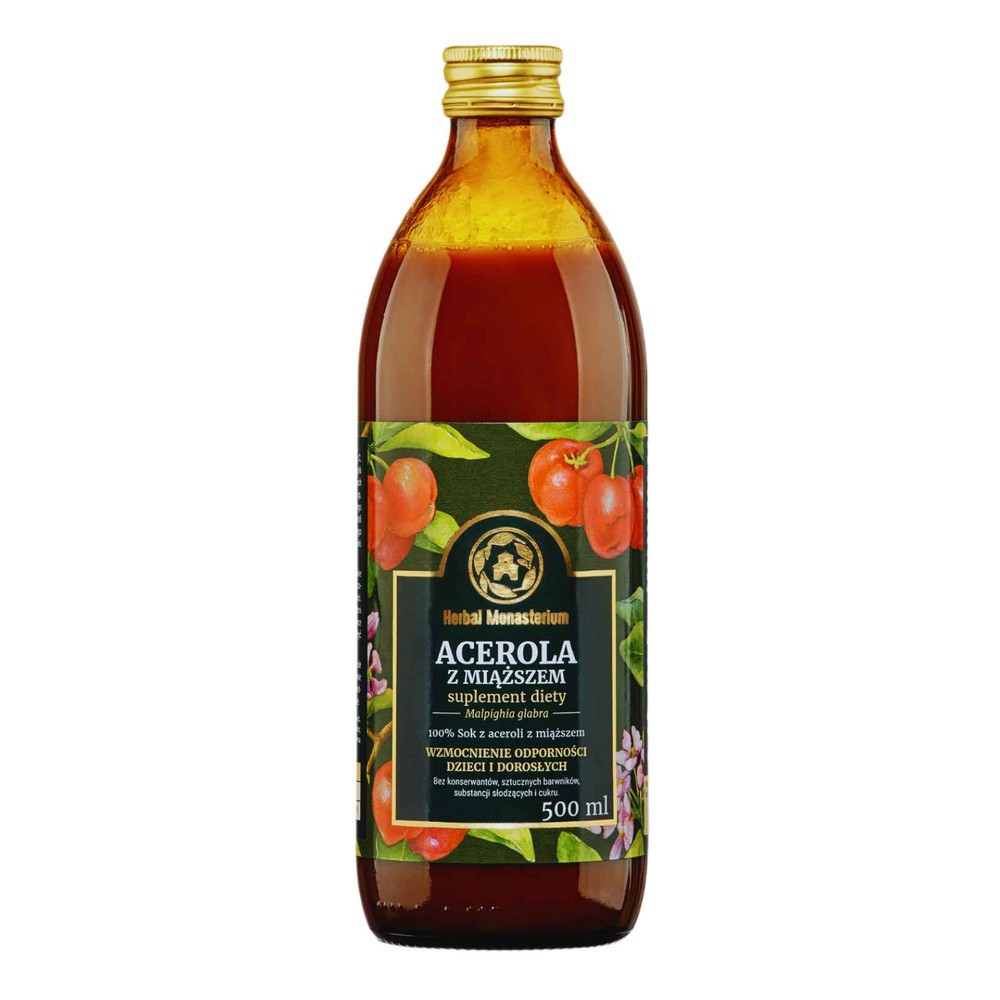 Herbal Monasterium Herbal Monasterium Acerola z miąższem naturalny sok 500 ml 3642961