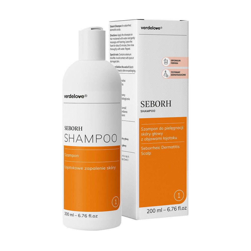 Farmacia Verde Seborh - shampoo for seborrheic dermatitis scalp - 200 ml. Szampon na łojotokowe zapalenie skóry głowy