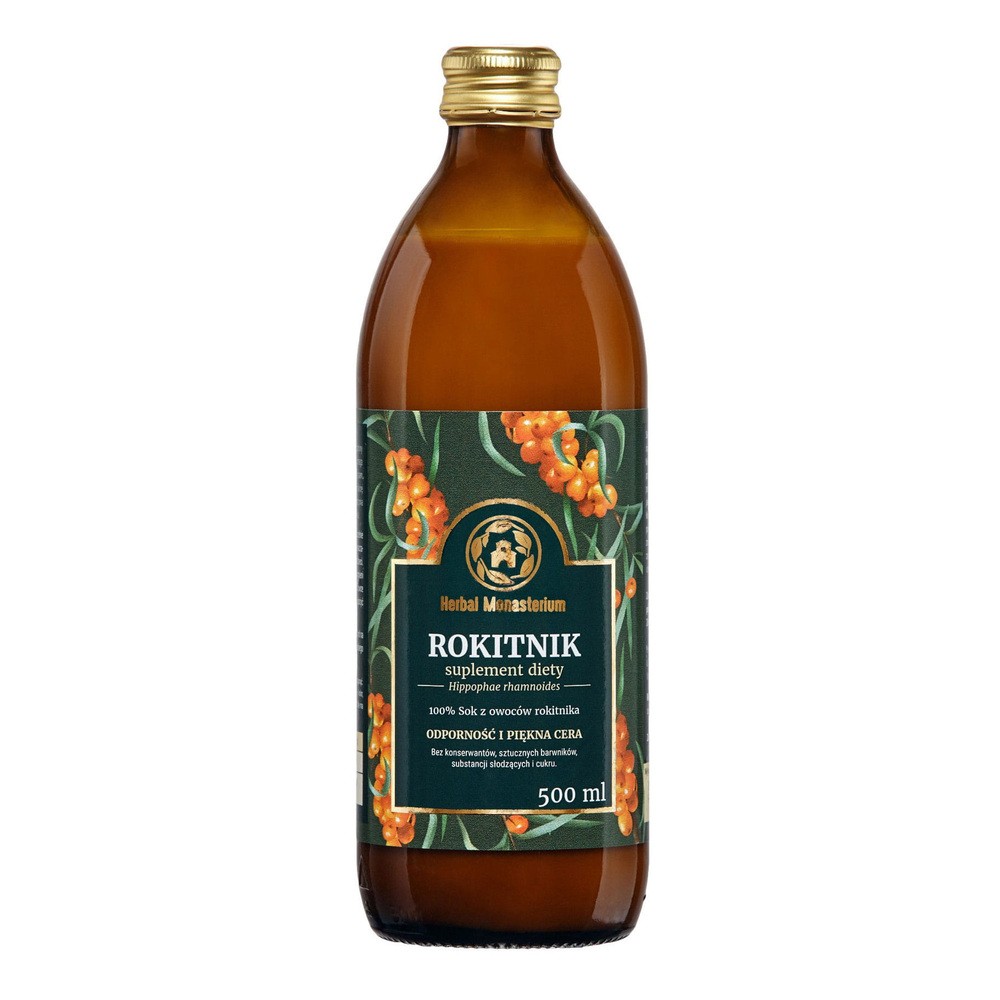 Herbal Pharmaceuticals SOK Z ROKITNIKA 100% 500ML HERBAL MONASTERIUM
