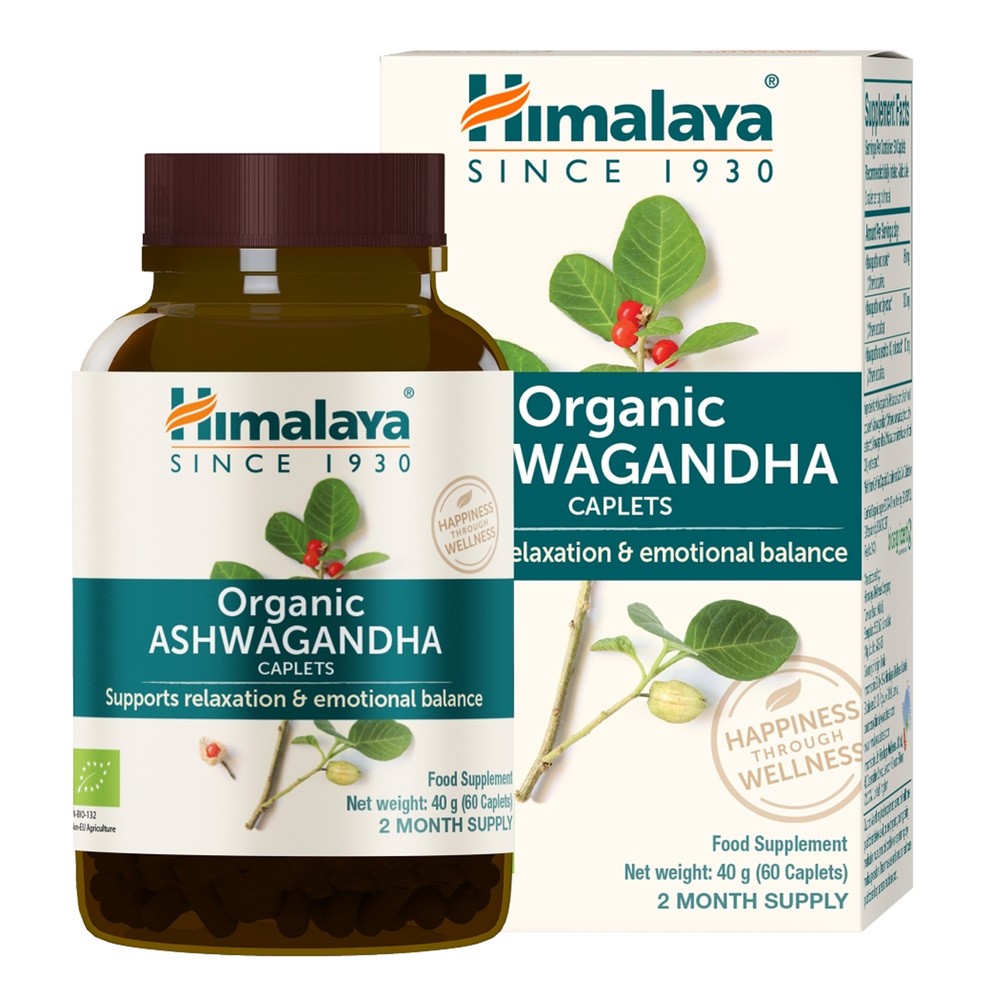 Himalaya Organic Ashwagandha, 60 tabletek