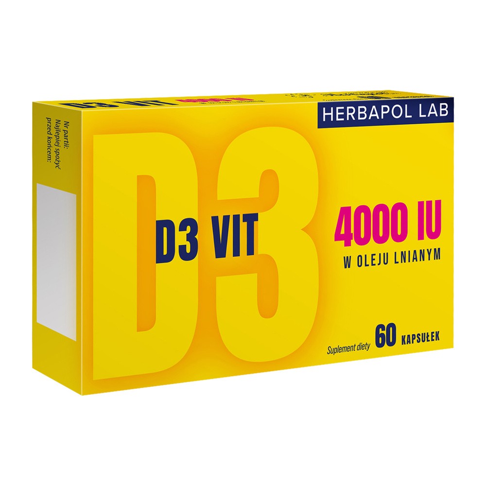 D3 Vit 4000 Herbapol Lab, 60 kaps.
