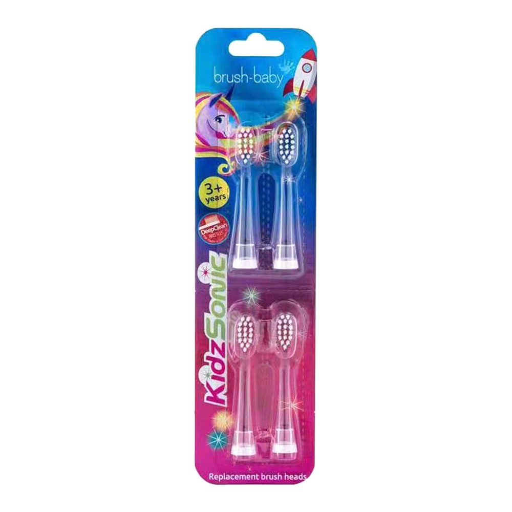 Końcówka szczoteczki BRUSH-BABY KidzSonic (4 szt.)