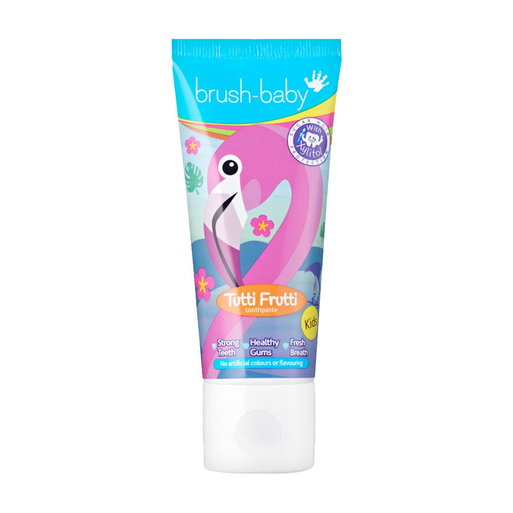 Brushbaby BRUSH-BABY Tutti-Frutti 75ml - pasta do zębów o smaku owoców dla dziec