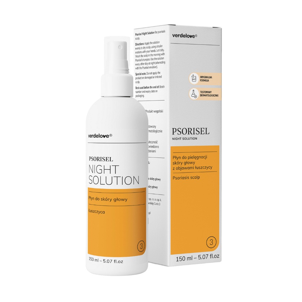 Farmacia Verde Psorisel Scalp Psoriasis Intensive Care - Night Solution - 150 ml. Płyn na łuszczycę