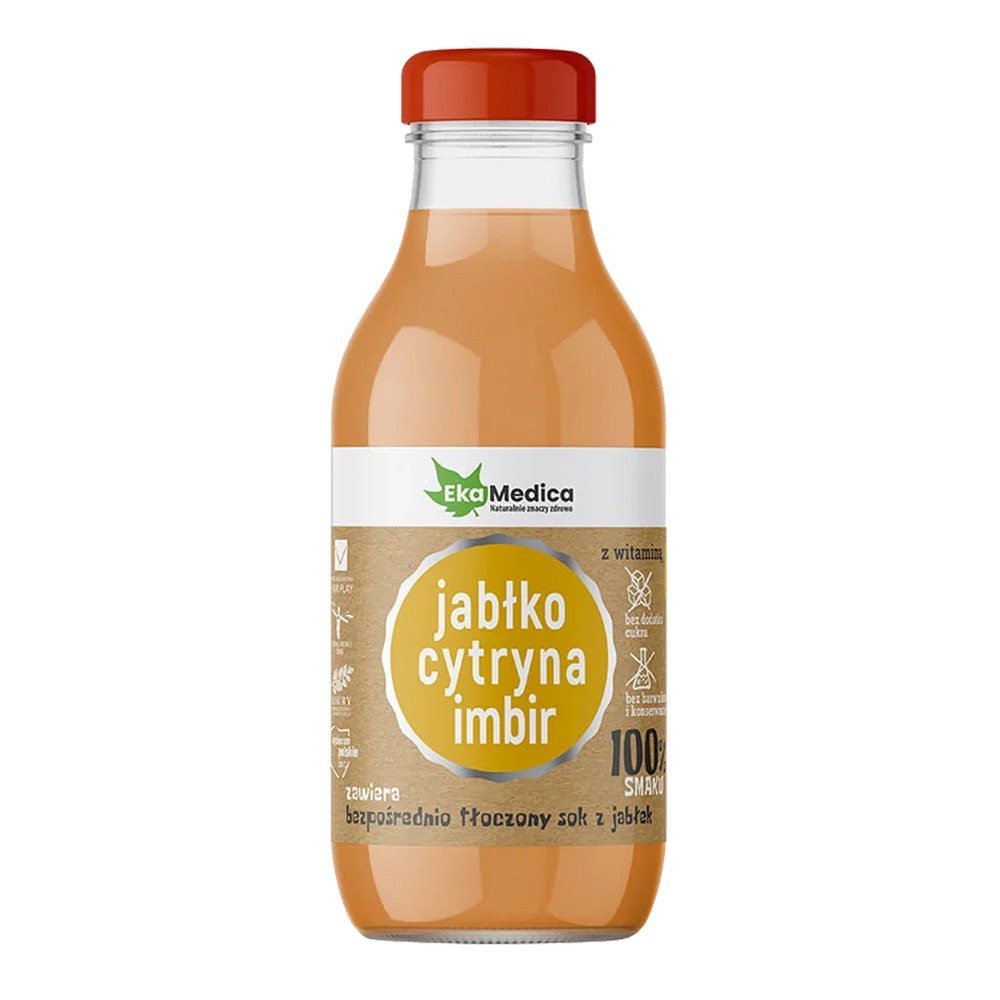 EkaMedica Jabłko cytryna imbir Sok, 300ml
