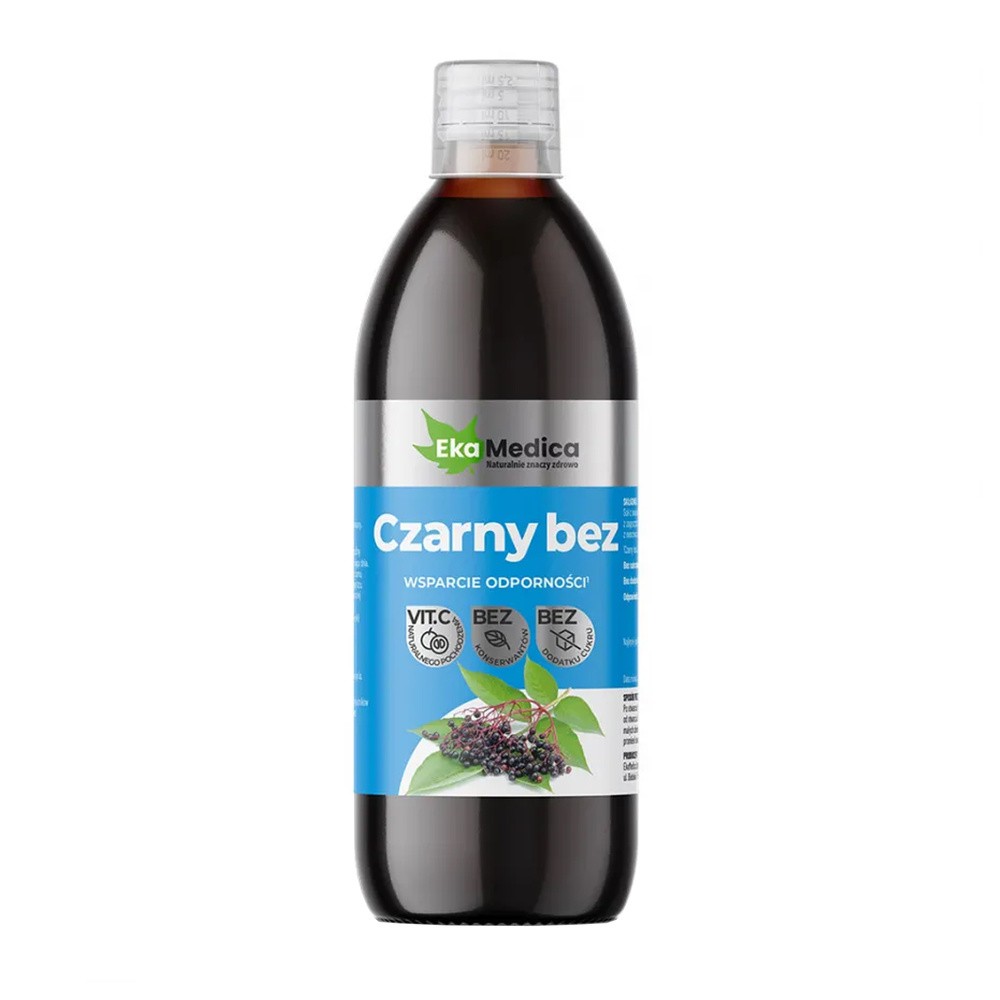 Ekamedica Czarny Bez sok NFC 100% 500 ml