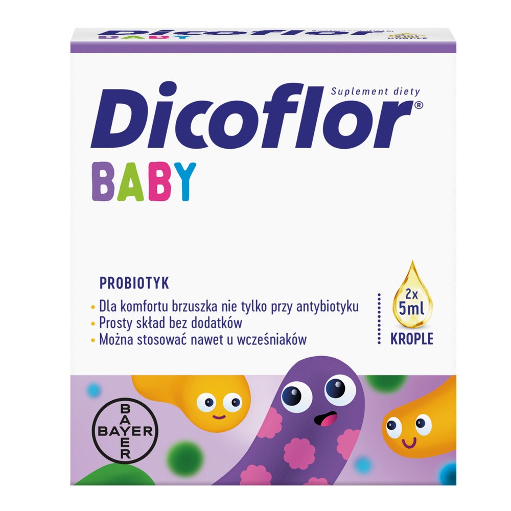 Dicoflor Baby Krople 2 x 5 ml