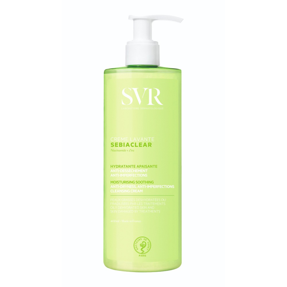 SVR Sebiaclear Żel do mycia skóry tłustej i trądzikowej, 400 ml