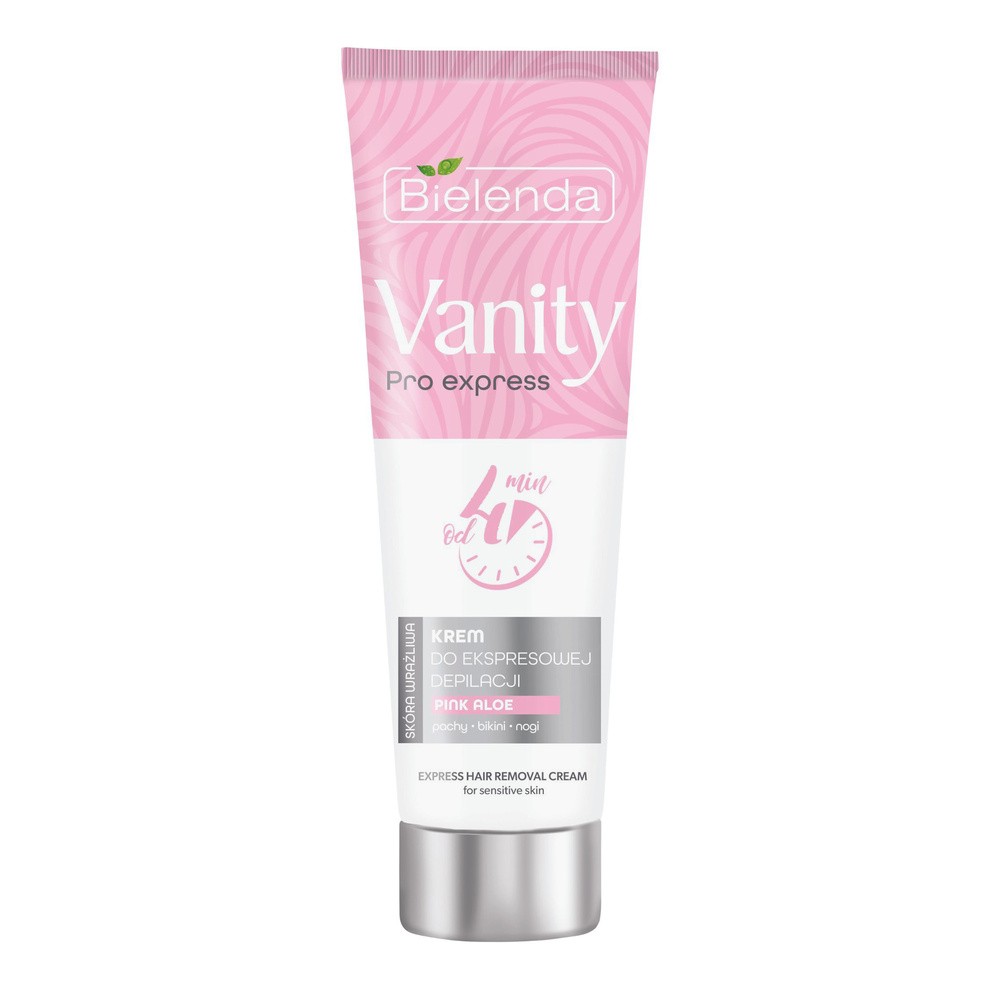 Bielenda Vanity Pro Express Krem do ekspresowej depilacji skóra wrażliwa Pink Aloe 75 ml
