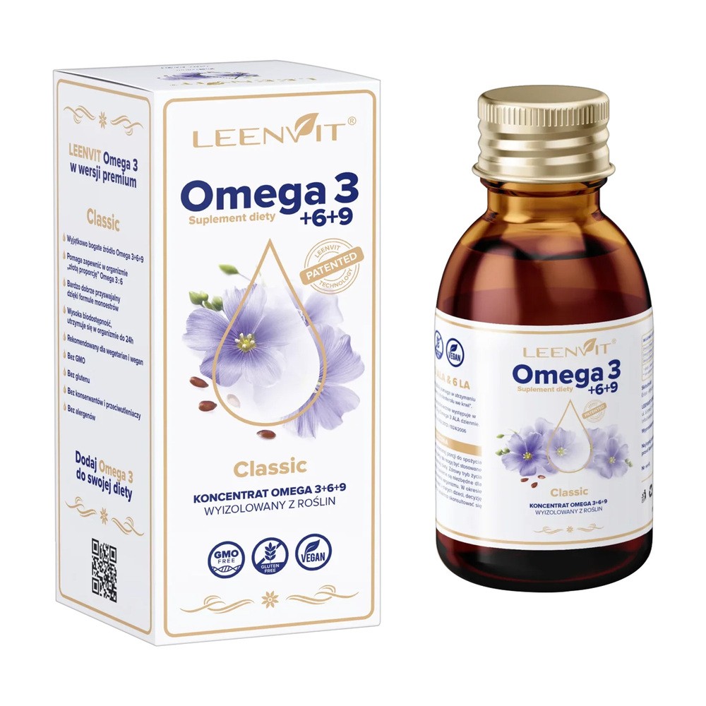 Suplement diety, Bio Planet, OMEGA 3-6-9 CLASSIC 125 ml - LEENVIT