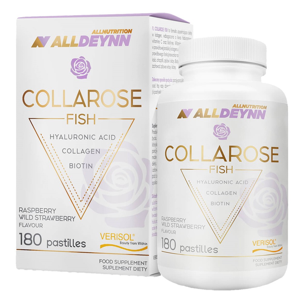 ALLDEYNN Collarose Fish 180 pastylek do ssania Kolagen