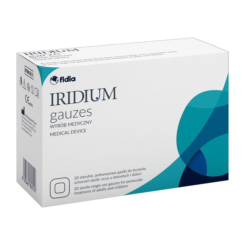 Iridium Gauzes, 20 sterylnych gazików