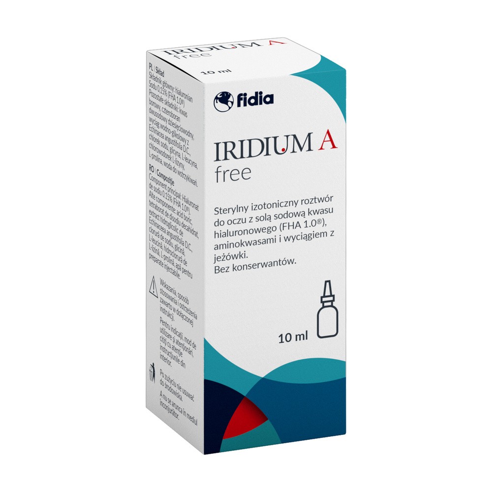 Iridium A free, krople do oczu, 10 ml