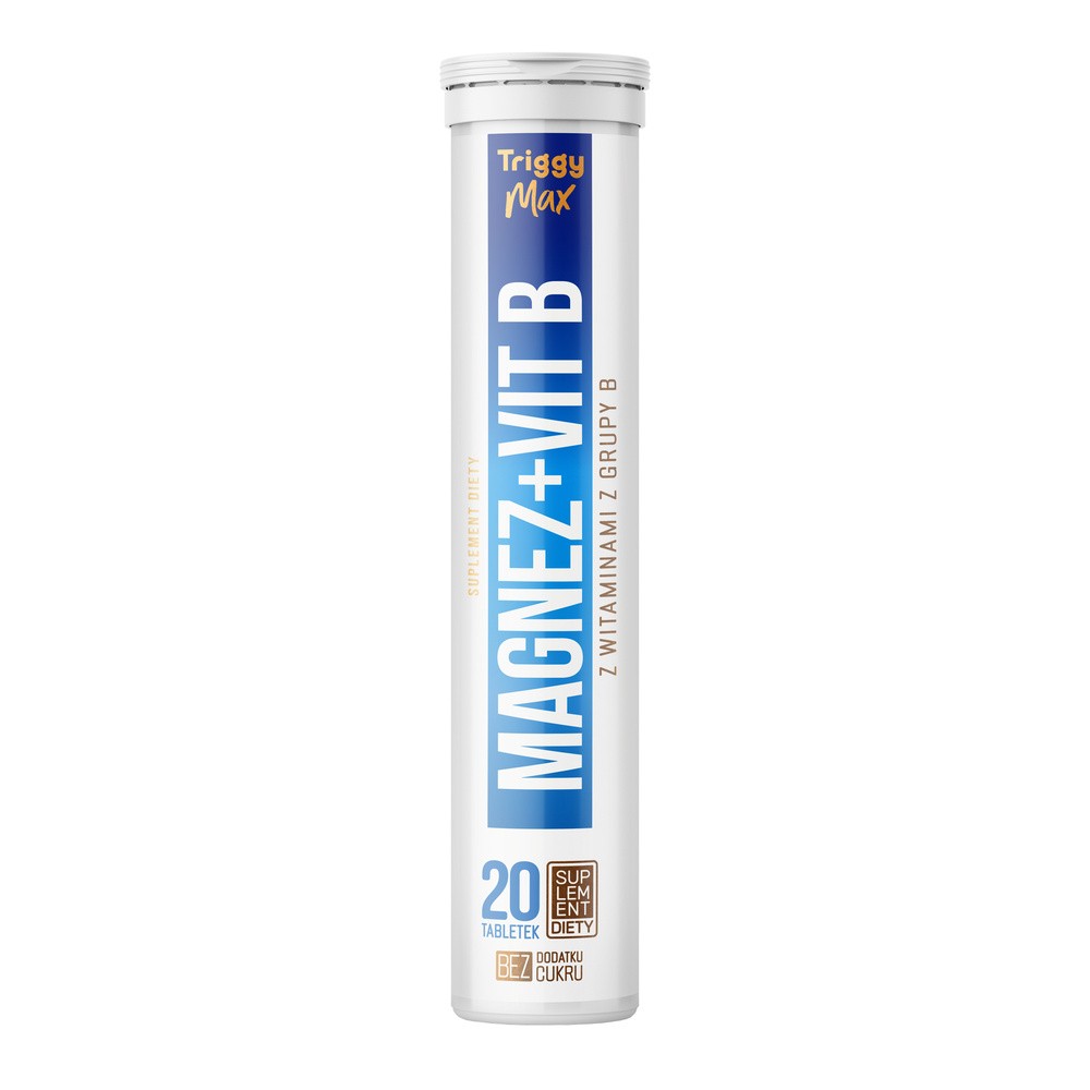 TRIGGY Magnez +Vit.B smak czarnej porzeczki, 20 tabletek musujących