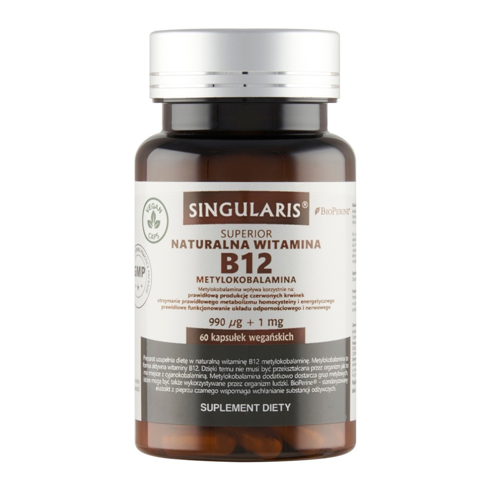 Singularis Superior, Naturalna Witamina B12, 60 Kaps.
