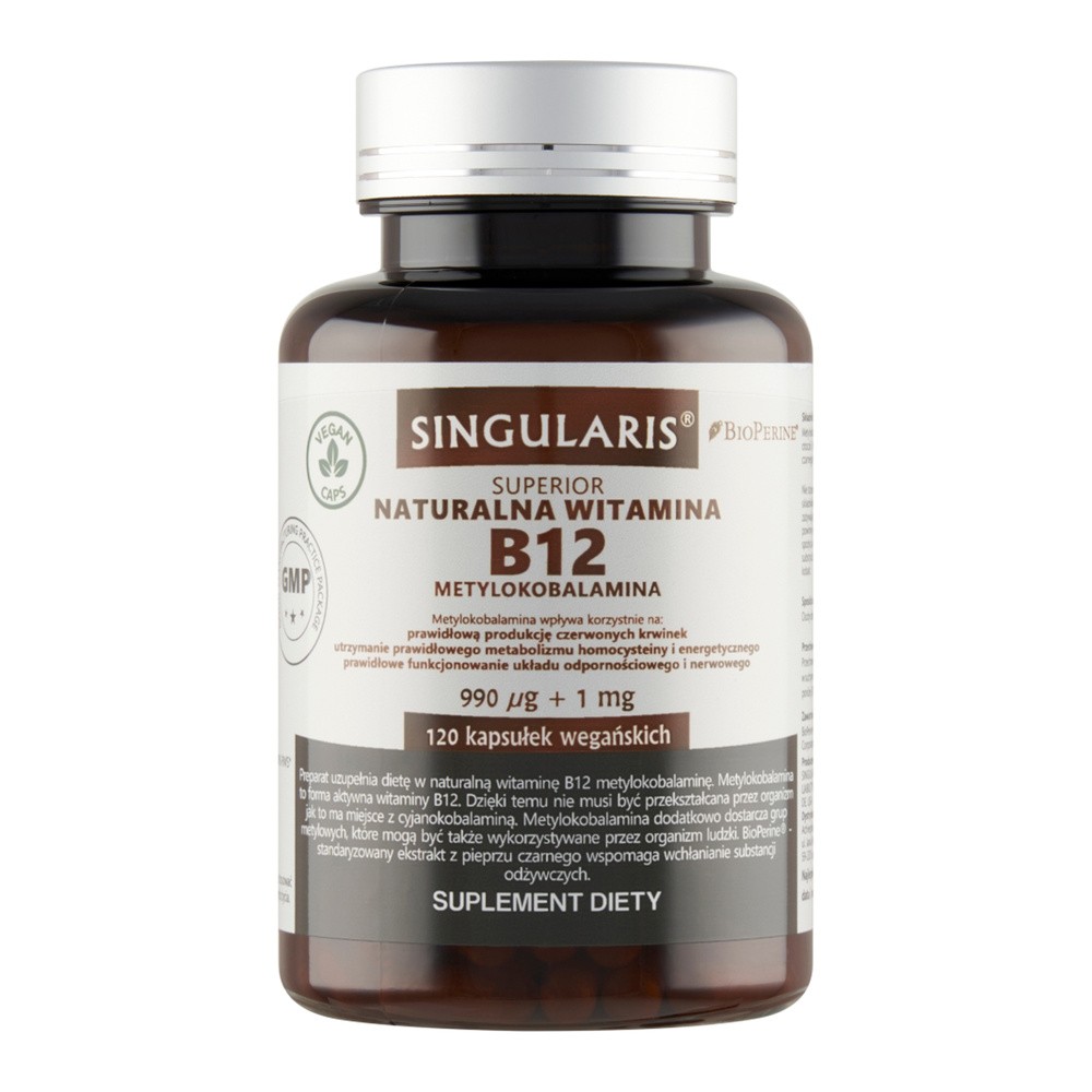 Suplement diety, Singularis, Superior B12 Metylokobalamina, 120 Kaps.