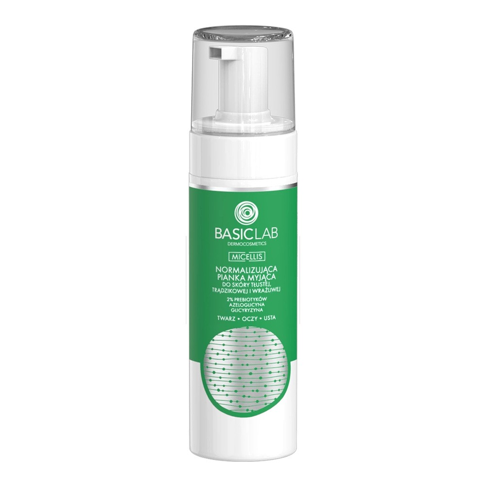 BasicLab Micellis normalizująca pianka myjąca do skóry tłustej trądzikowej i wrażliwej 150ml