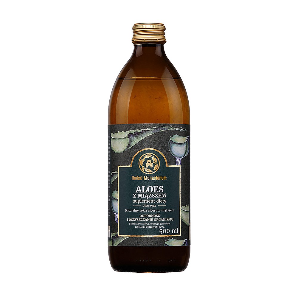 Herbal Pharmaceuticals Sok z Aloesu 100% 500ml Herbal Monasterium