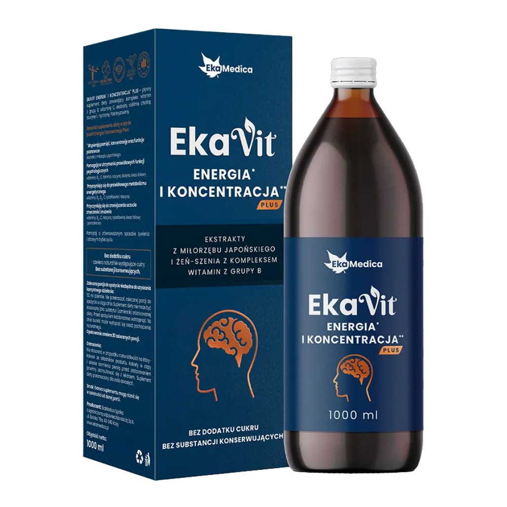 Ekamedica Ekavit Energia i Koncentracja Plus 1 l