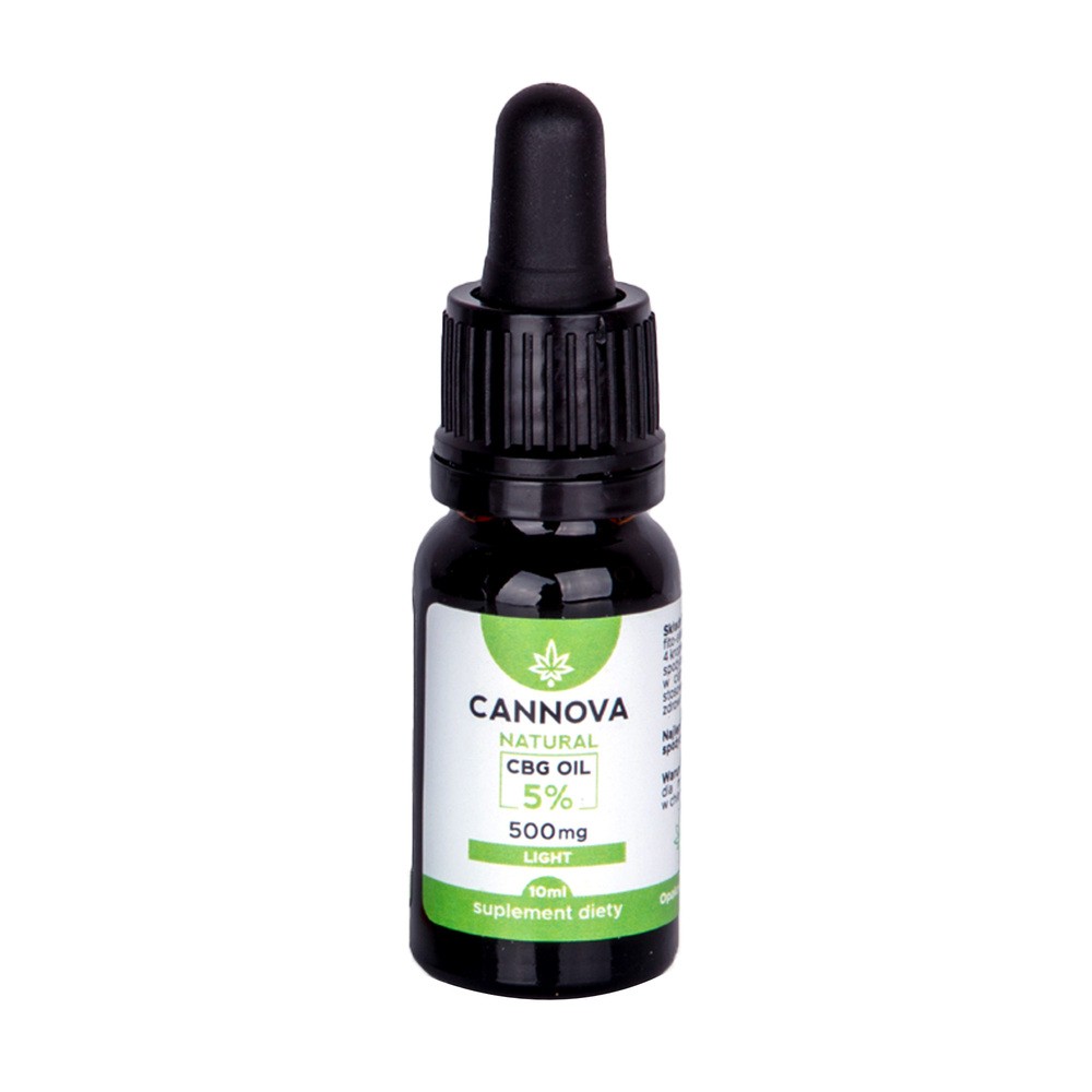 CANNOVA Natural CBG Oil 5% Olej konopny Light, 10ml