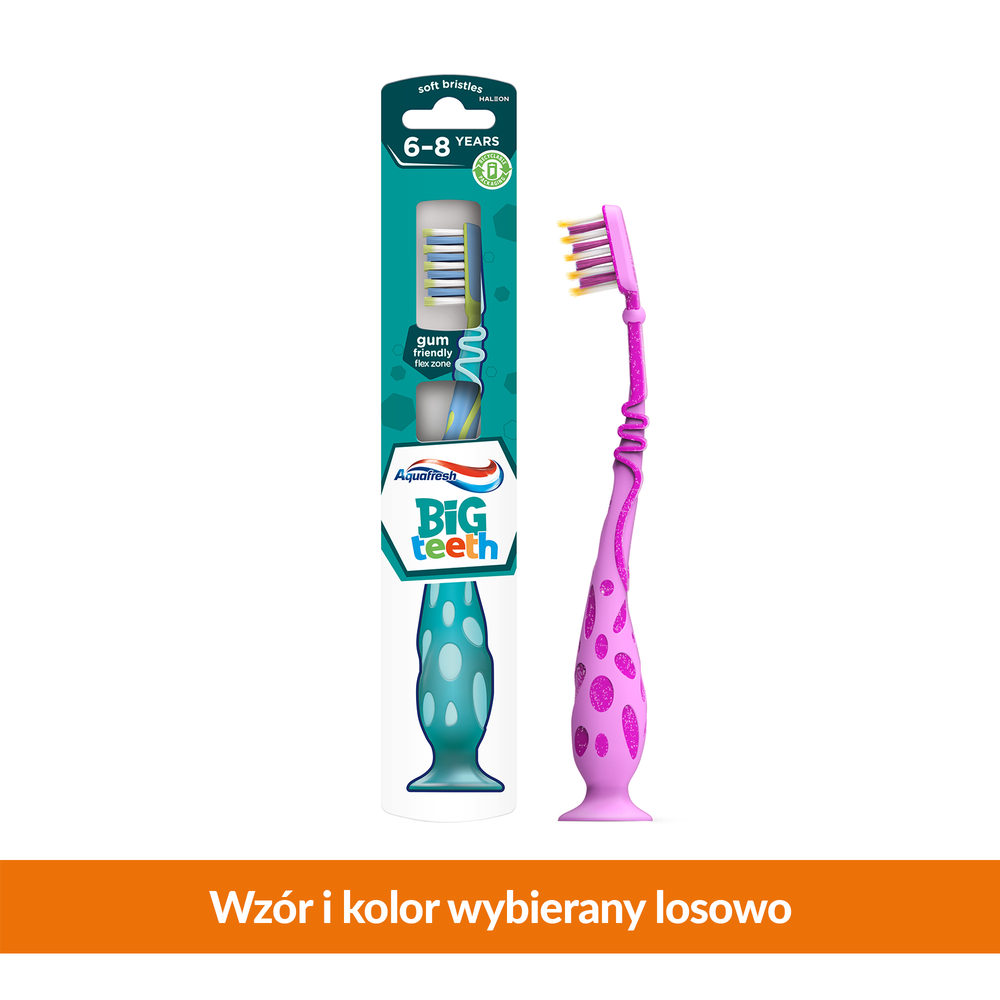 Szczoteczka do zębów Aquafresh Big Teeth Soft dla dzieci 6-8 lat (5054563125439)