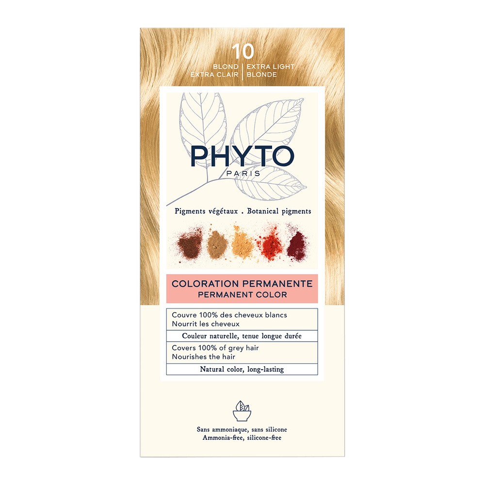 Phyto PhytoColor 10 Blond Extra Clair Farba do włosów - kolor ekstra jasny blond 50+50+12