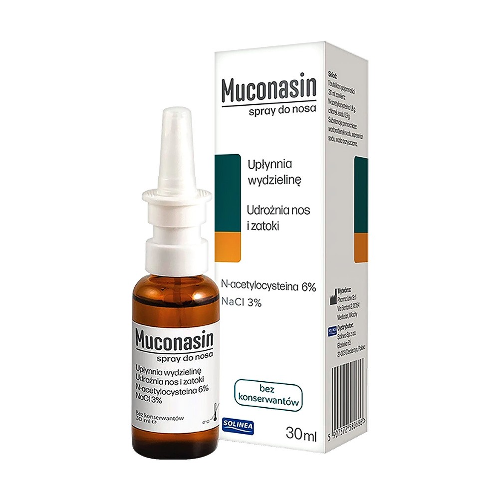 Muconasin, spray do nosa, 30 ml
