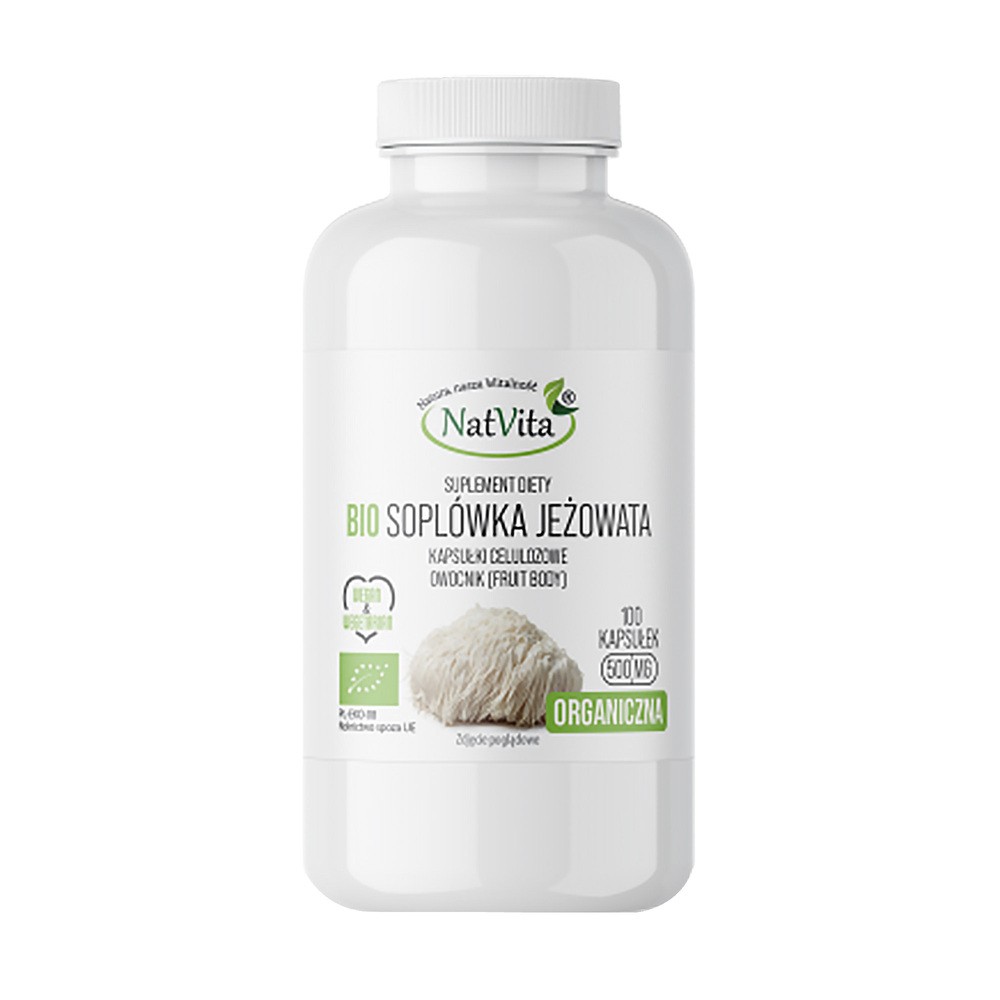 NatVita Bio Soplówka jeżowata ekstrakt, kapsułki, 100 szt.