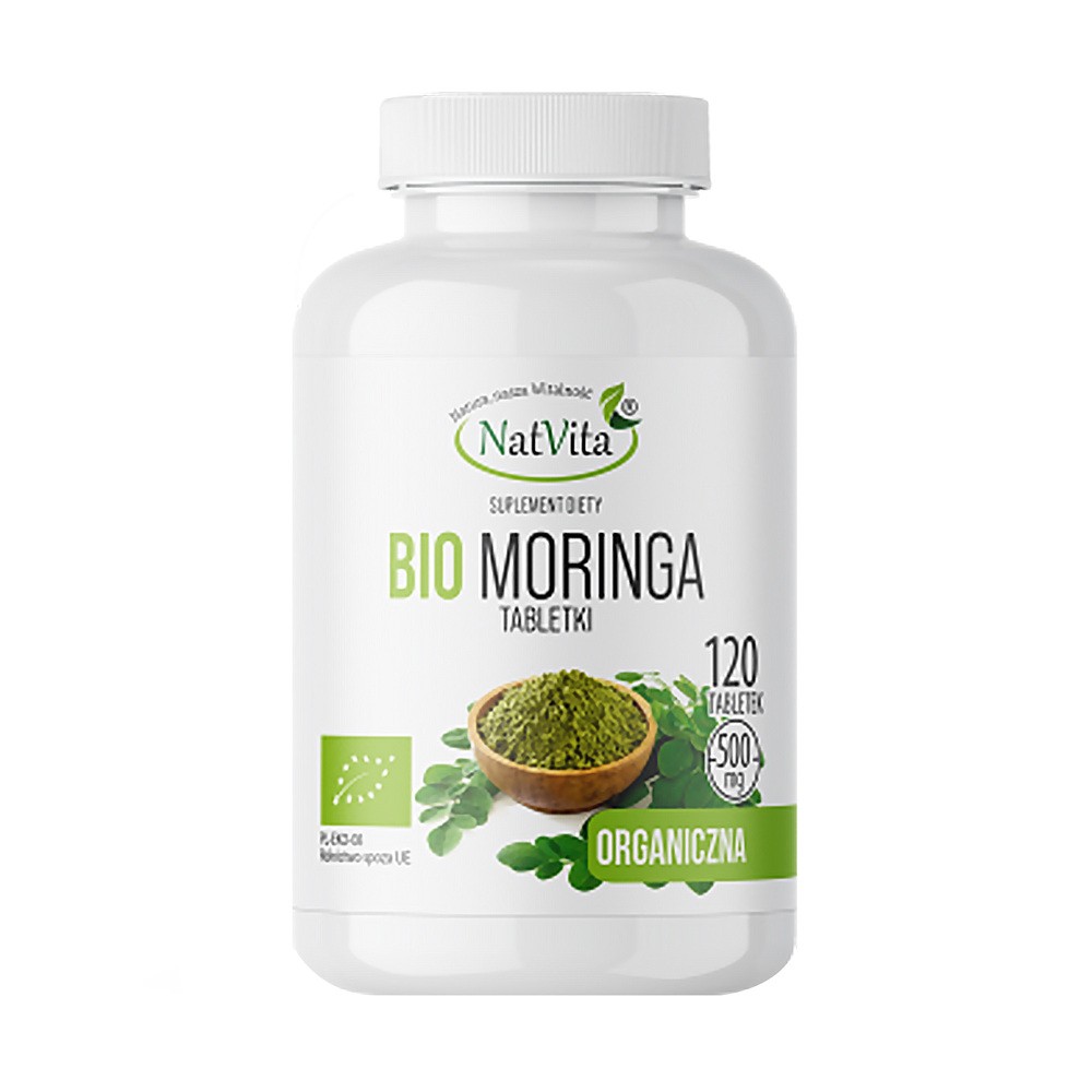 NATVITA BIO MORINGA tabletki 500 mg 120 sztuk Wysyłka kurierem tylko 10,99 zł