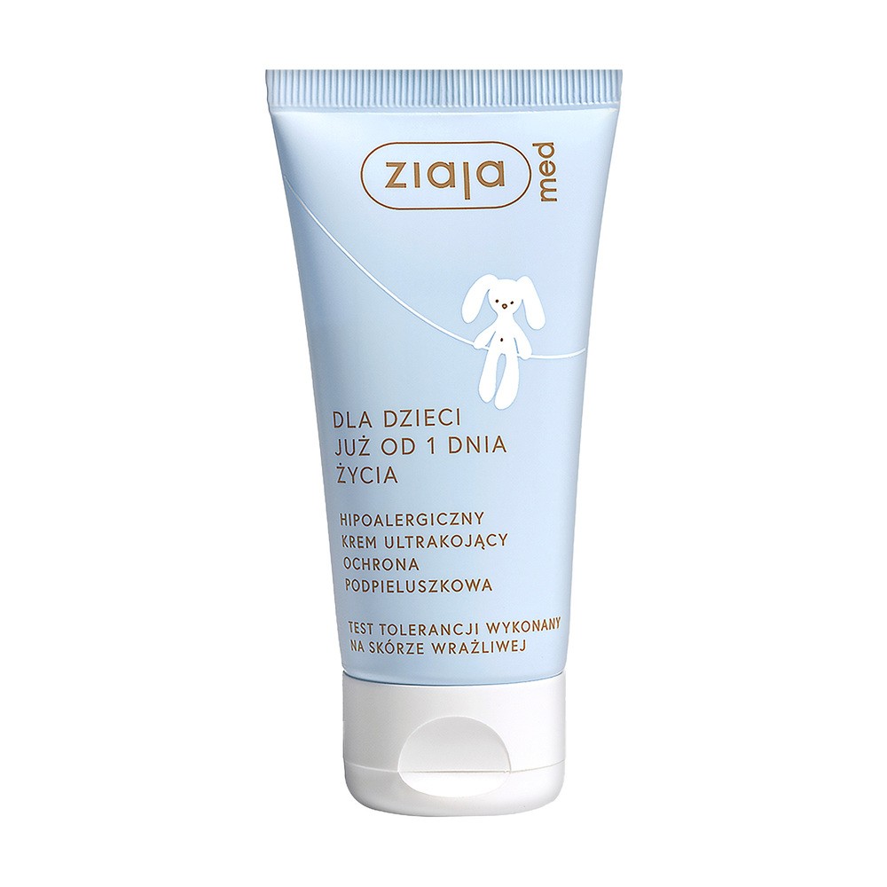 ZIAJA MED Dla Dzieci Hipoalergiczny krem ultrakojący ochrona podpieluszkowa, 50ml