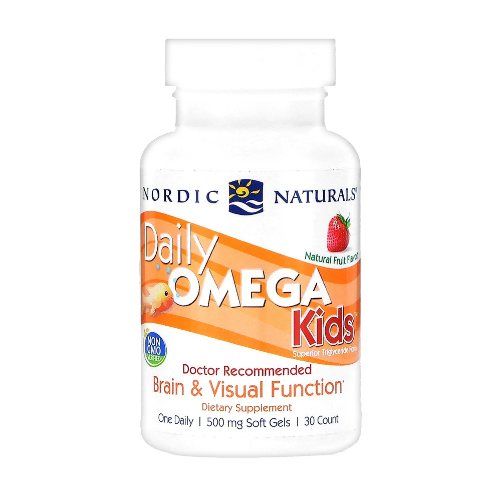 Omega Pharma Nordic Naturals Daily Kids Natural Fruit Flavor (30 kaps) Nordic Naturals 6FCE-19569