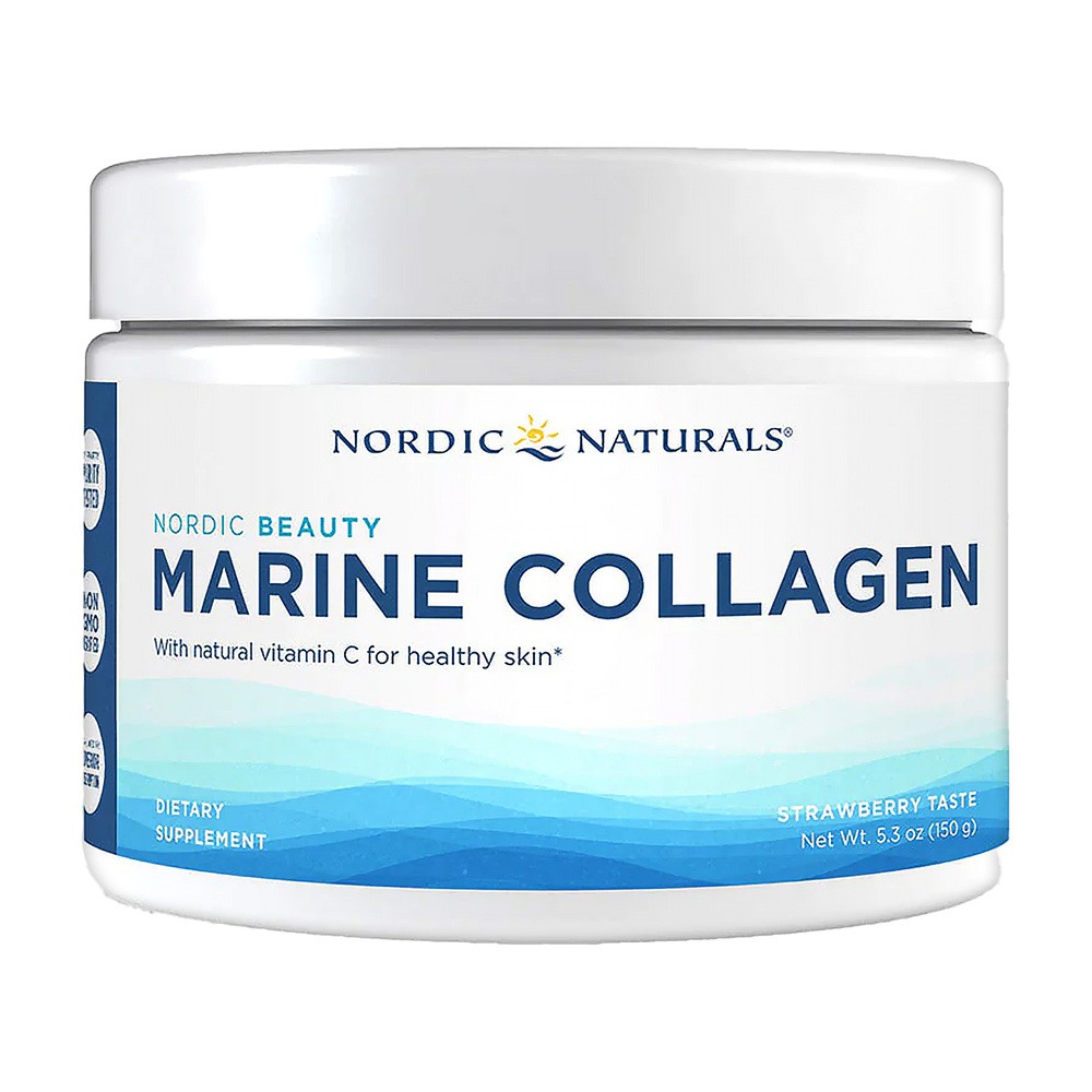 NORDIC NATURALS Nordic Naturals Marine Collagen (Hydrolizowany Kolagen Peptydowy) 150g Truskawka