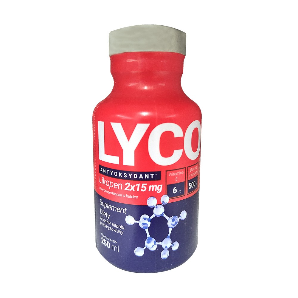 LycopenVit Witamina E + Kurkuma suplement diety w formie napoju 250ml
