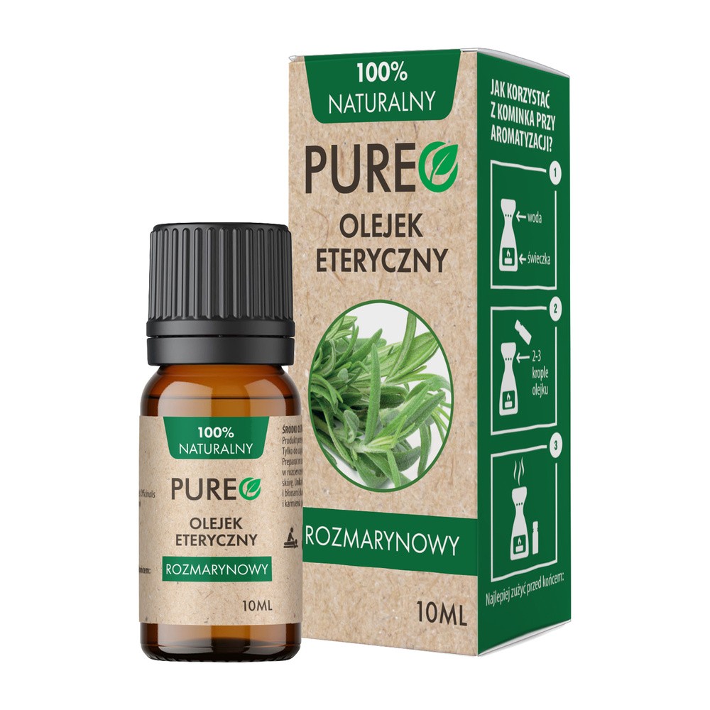 Pureo Naturalny olejek eteryczny rozmarynowy, 10 ml