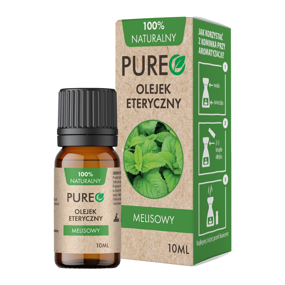 PUREO Olejek naturalny eteryczny Melisowy, 10 ml