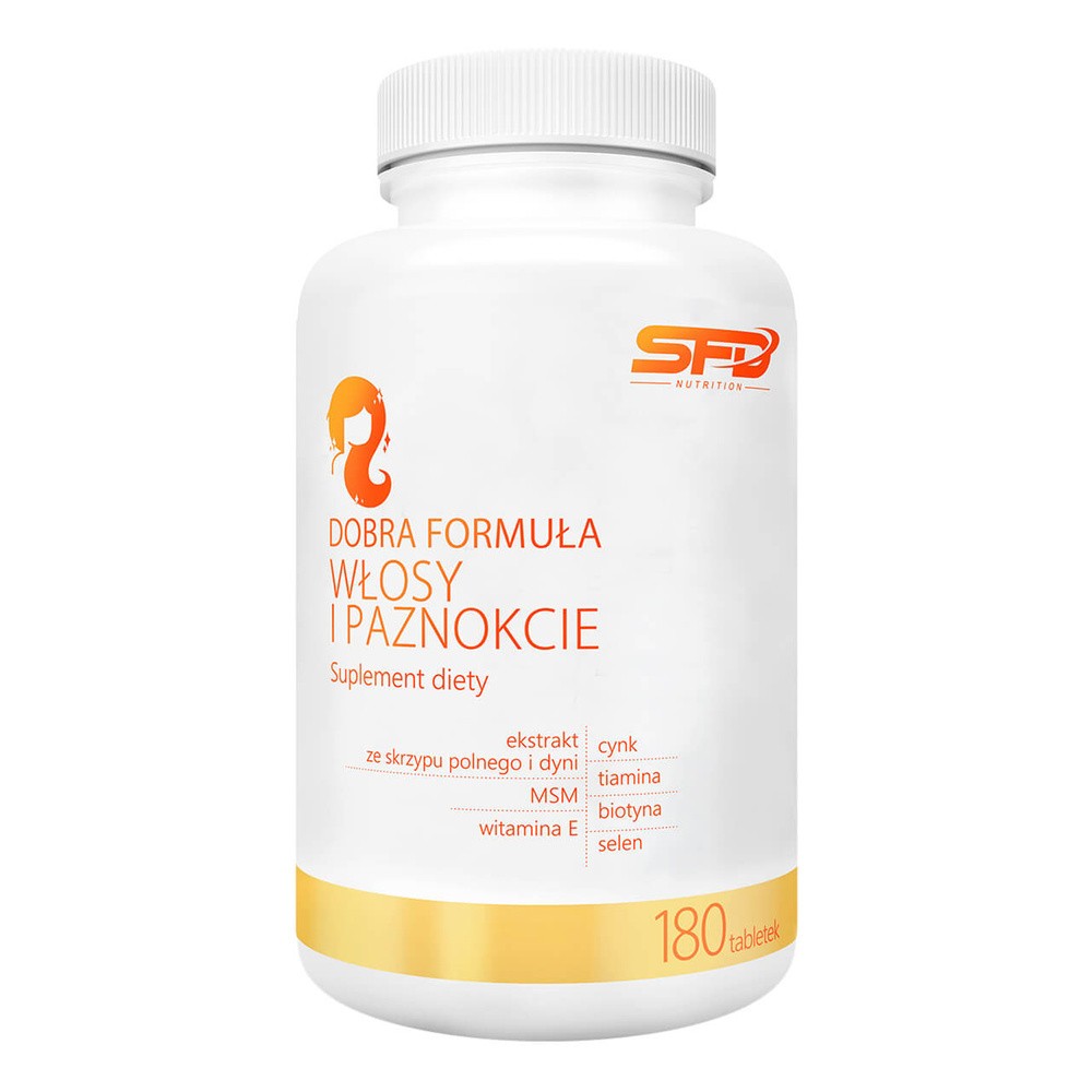 SFD Dobra Formuła Włosy i Paznokcie 180 tabletek
