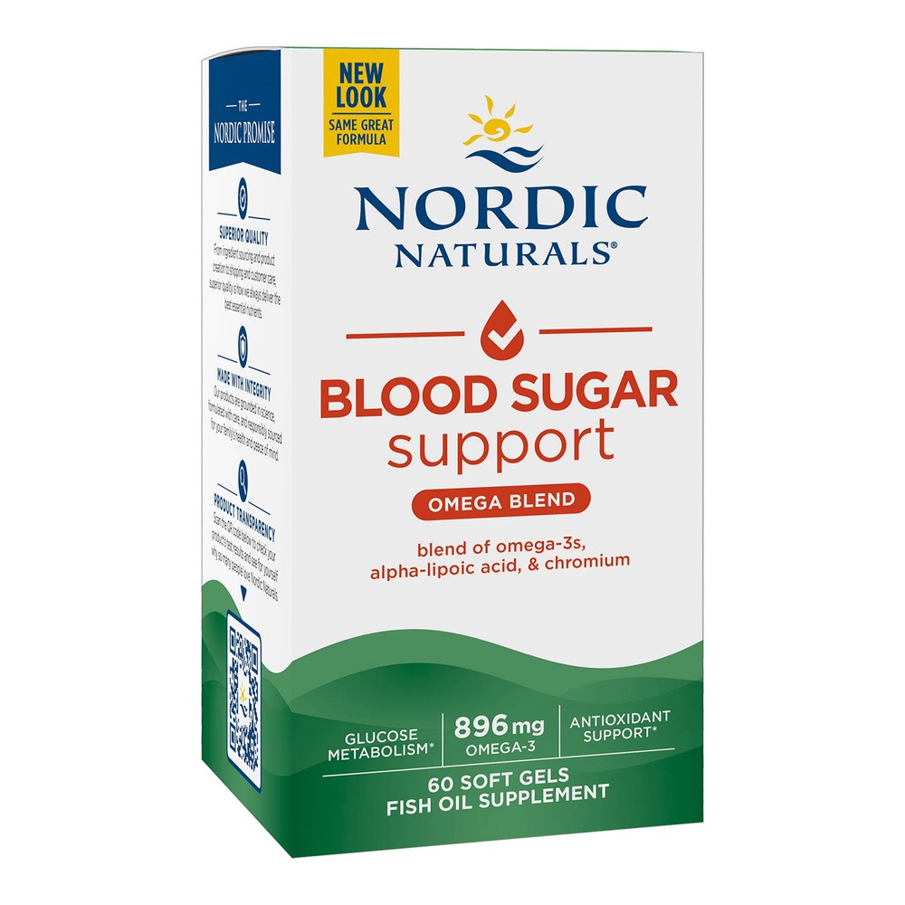 Omega Pharma Nordic Naturals Blood Sugar Kwas ALA, chrom (90 kaps) Nordic Naturals 4A7D-60181