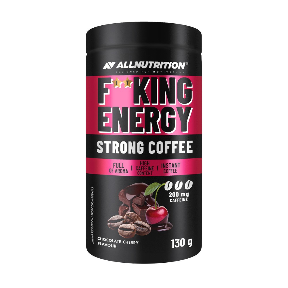 Allnutrition, kawa rozpuszczalna o smaku wiśni w czekoladzie F**king Delicious, 130 g