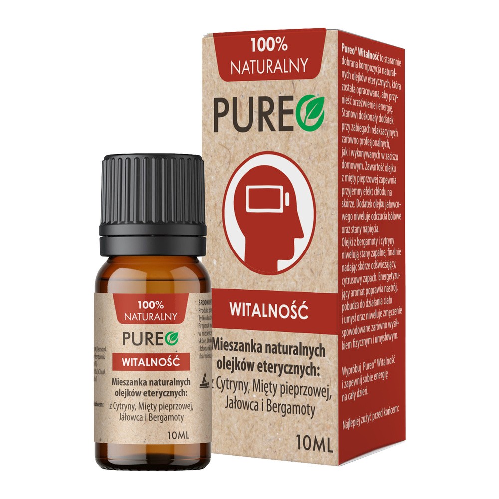 PUREO Witalność mieszanka naturalnych olejków eterycznych, 10ml