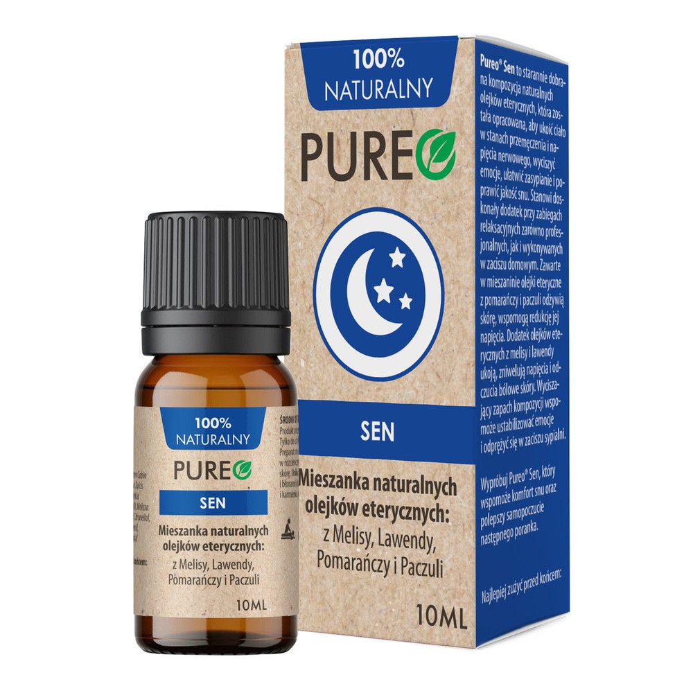 Pureo Sen, mieszanka naturalnych olejków eterycznych, 10 ml USZKODZONE OPAKOWANIE