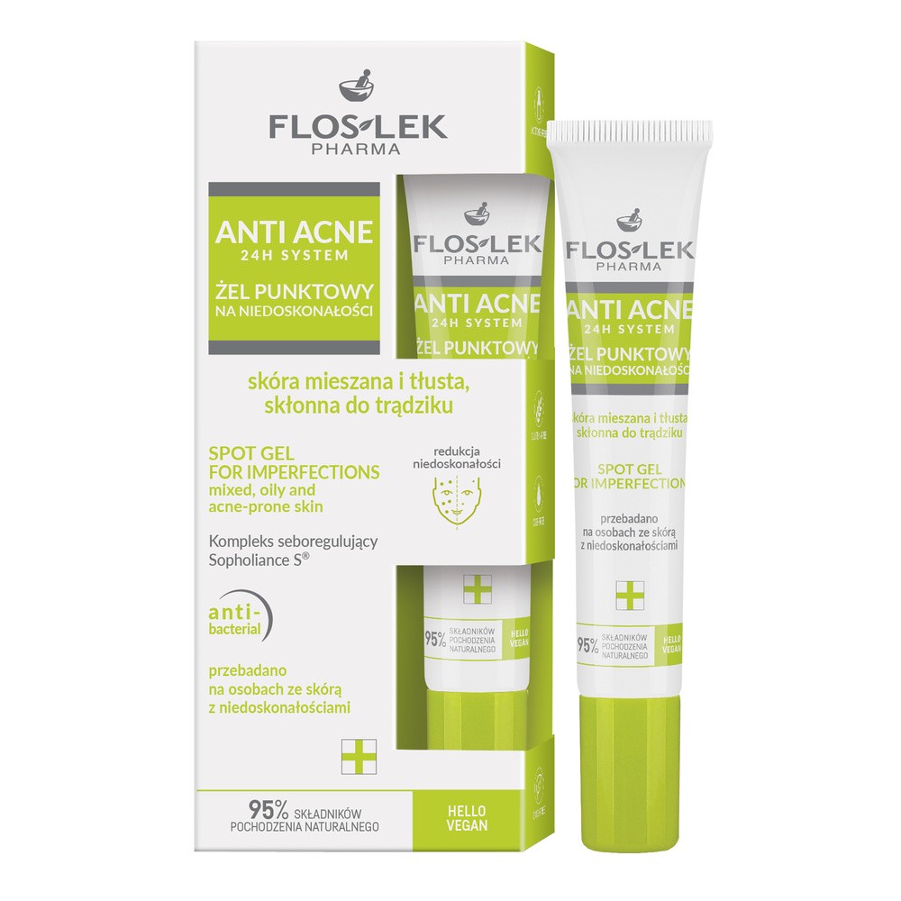 FLOS-LEK Żel punktowy na niedoskonałości, 20ml