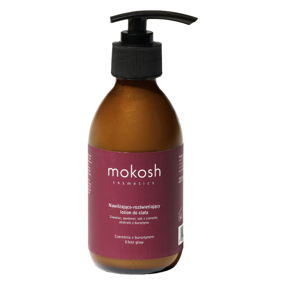 Mokosh Nawilżająco - rozświetlający Lotion do ciała Czereśnia z bursztynem 200 ml
