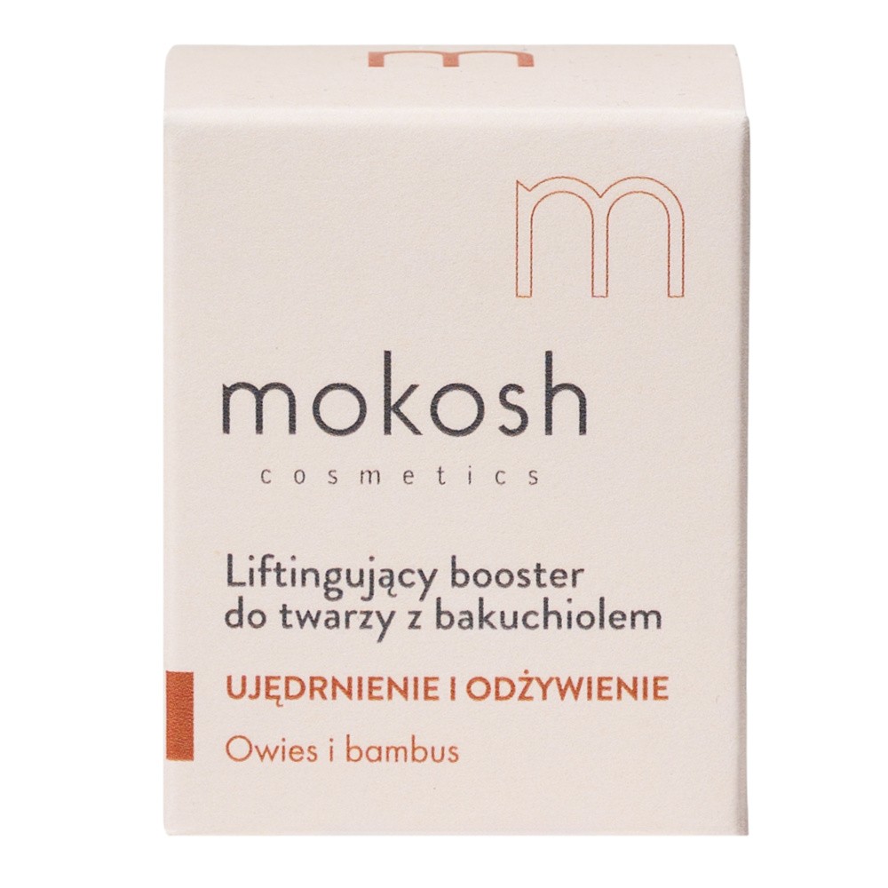 Mokosh Liftingujący booster do twarzy z bakuchiolem Owies i bambus 30 ml