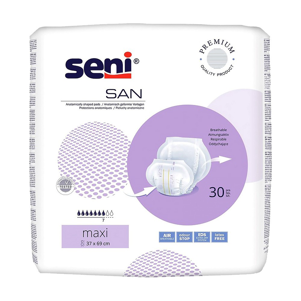 Seni San Maxi Pieluchy anatomiczne, 30 sztuk