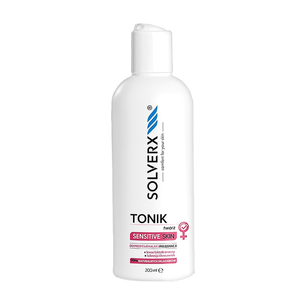 Solverx Tonik do skóry wrażliwej dla kobiet Solverx Sensitive Skin 200 ml