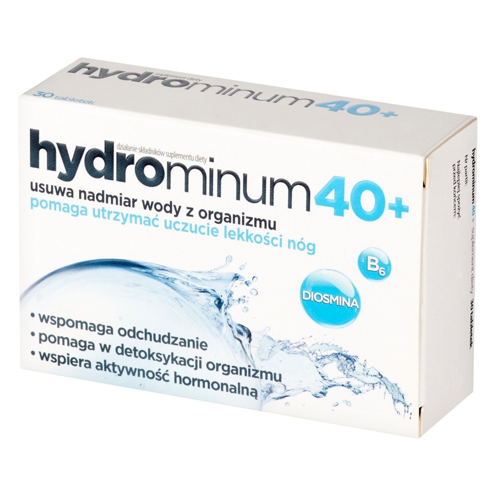Suplement diety, Hydrominum 40+, 30tabl.