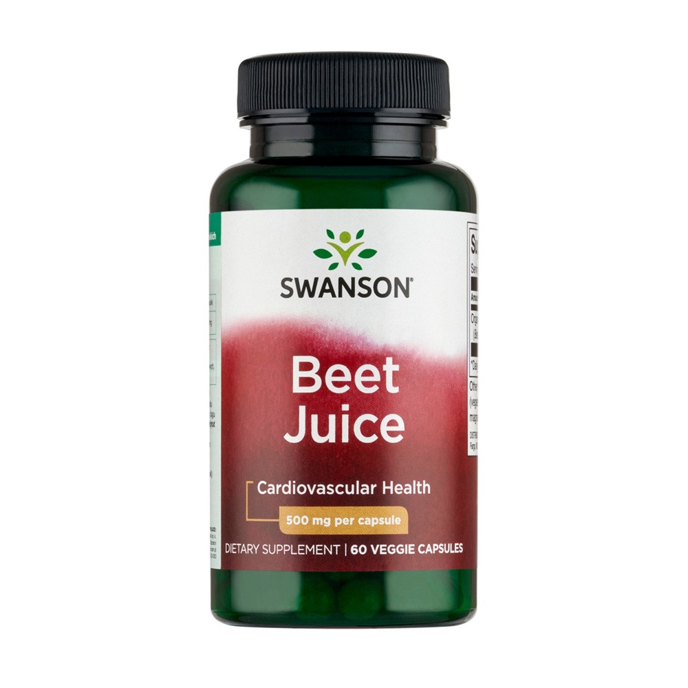 Swanson Beet Juice - Sok z buraków suplement diety 60 kaps.