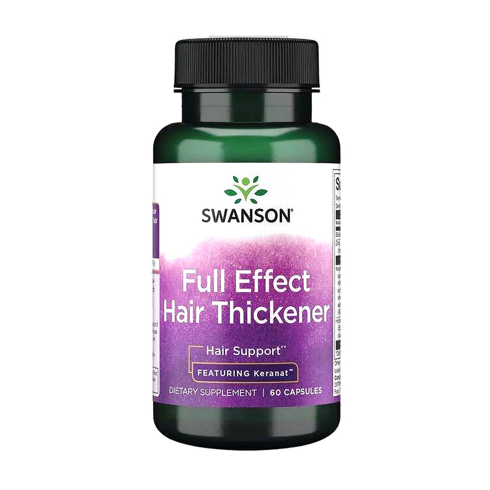 Swanson, Full Effect Hair Thickener, 60 kaps.