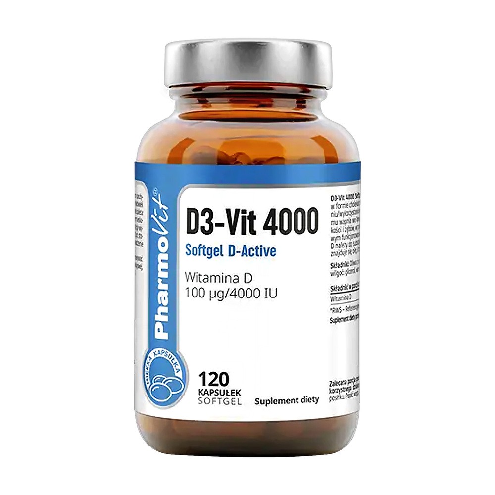 Pharmovit Witamina D3 4000 IU Suplement diety 120 kaps.