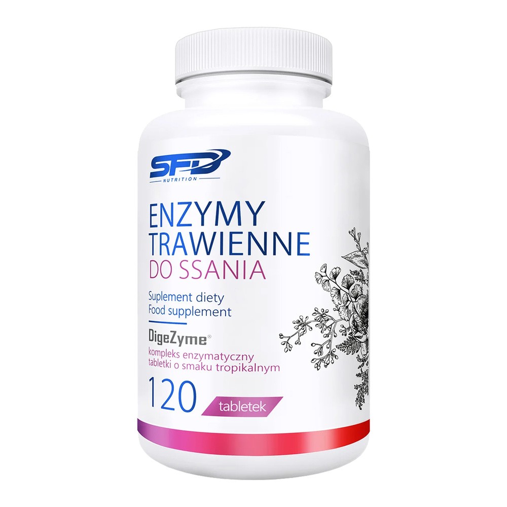 SFD Enzymy Trawienne do ssania tabletki do ssania 120 tabletek